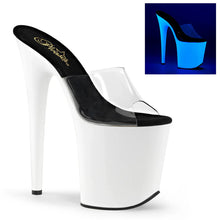 Carregar imagem no visualizador da galeria, Tacones Pleaser FLAMINGO-801UV Transparente Neon Blanco
