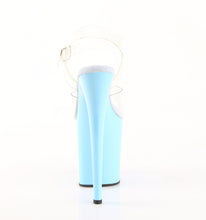 Cargar imagen en el visor de la galería, Tacones Pleaser FLAMINGO-808 - Transparente / Azul claro