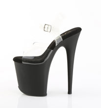 Cargar imagen en el visor de la galería, Tacones Pleaser FLAMINGO-808 - Transparente / Negro mate