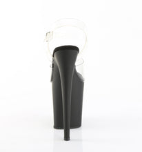 Cargar imagen en el visor de la galería, Tacones Pleaser FLAMINGO-808 - Transparente / Negro mate
