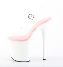 Cargar imagen en el visor de la galería, Tacones Pleaser FLAMINGO-808 - Transparente-rosa / Blanco