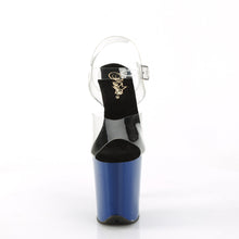 Cargar imagen en el visor de la galería, Tacones Pleaser FLAMINGO-808 - Transparente / Azul royal