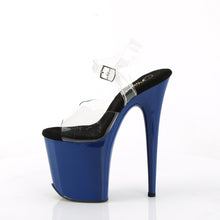 Cargar imagen en el visor de la galería, Tacones Pleaser FLAMINGO-808 - Transparente / Azul royal