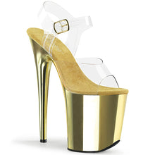 Load image into Gallery viewer, Pole Dance Sandal PLEASER FLAMINGO-808 - Chrome Various Colors