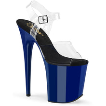 Cargar imagen en el visor de la galería, Tacones Pleaser FLAMINGO-808 - Transparente / Azul royal