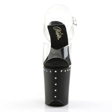 Cargar imagen en el visor de la galería, Tacones Pleaser FLAMINGO-808ABLS Transparente Negro Mate