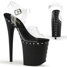 Cargar imagen en el visor de la galería, Tacones Pleaser FLAMINGO-808ABLS Transparente Negro Mate