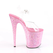 Cargar imagen en el visor de la galería, Tacones Pleaser FLAMINGO-808CF Transparente Rosa Confetti