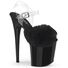 Cargar imagen en el visor de la galería, Tacones Pleaser FLAMINGO-808FUR Negro Faux Fur