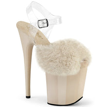 Cargar imagen en el visor de la galería, Tacones Pleaser FLAMINGO-808FUR Crema Faux Fur