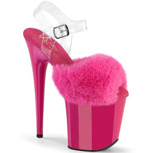Load image into Gallery viewer, Tacones Pleaser FLAMINGO-808FUR Fuchsia Faux Fur