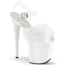 Cargar imagen en el visor de la galería, Tacones Pleaser FLAMINGO-808FUR Blanco Faux Fur