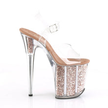 Cargar imagen en el visor de la galería, Tacones Pleaser FLAMINGO-808G Transparente Oro Rosa
