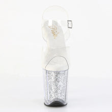 Cargar imagen en el visor de la galería, Tacones Pleaser FLAMINGO-808G Transparente Plata Gltr