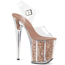 Cargar imagen en el visor de la galería, Tacones Pleaser FLAMINGO-808G Transparente Oro Rosa