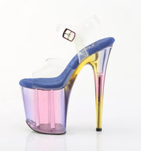 Load image into Gallery viewer, Tacones Pleaser FLAMINGO-808HT Transparente Azul Tinted