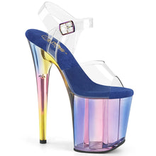 Load image into Gallery viewer, Tacones Pleaser FLAMINGO-808HT Transparente Azul Tinted
