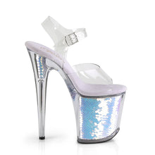 Cargar imagen en el visor de la galería, Tacones Pleaser FLAMINGO-808MC Transparente Lavanda Hologram