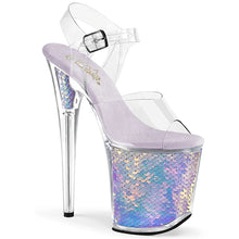 Cargar imagen en el visor de la galería, Tacones Pleaser FLAMINGO-808MC Transparente Lavanda Hologram