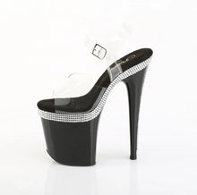 Carregar imagem no visualizador da galeria, Tacones Pleaser FLAMINGO-808MLS Transparente Negro