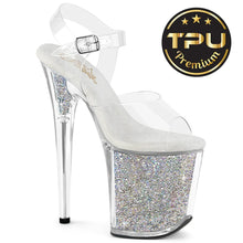 Cargar imagen en el visor de la galería, Tacones Pleaser FLAMINGO-808PREM-RSI Transparente Plata