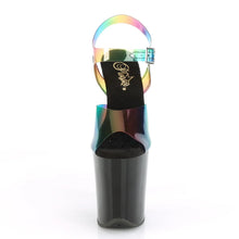 Cargar imagen en el visor de la galería, Tacones Pleaser FLAMINGO-808RB Rainbow Negro