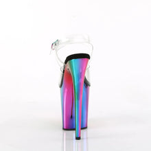 Cargar imagen en el visor de la galería, Tacones Pleaser FLAMINGO-808RC Transparente Rainbow Cromo