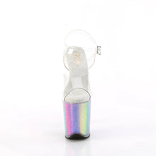 Cargar imagen en el visor de la galería, Tacones Pleaser FLAMINGO-808RG-01 Transparente Rainbow Purpurina