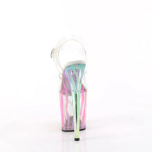 Load image into Gallery viewer, Tacones Pleaser FLAMINGO-808RG-03 Transparente Rainbow Purpurina