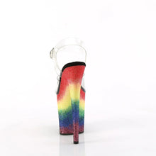 Carregar imagem no visualizador da galeria, Tacones Pleaser FLAMINGO-808RG-04 Transparente Rainbow Purpurina