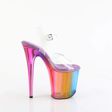 Carregar imagem no visualizador da galeria, Tacones Pleaser FLAMINGO-808RMT Transparente Rainbow Misty