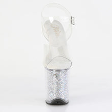 Load image into Gallery viewer, Tacones Pleaser FLAMINGO-808RSI Transparente Plata