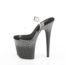 Cargar imagen en el visor de la galería, Tacones Pleaser FLAMINGO-808SPKL-02 Transparente Negro Plata