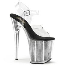 Cargar imagen en el visor de la galería, Tacones Pleaser FLAMINGO-808SRS Transparente Negro