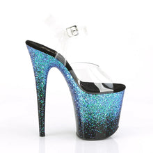 Cargar imagen en el visor de la galería, Tacones Pleaser FLAMINGO-808SS Transparente Negro Azul