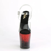 Cargar imagen en el visor de la galería, Tacones Pleaser FLAMINGO-808SS Transparente Negro Rojo