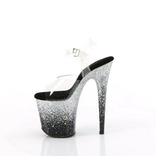 Carregar imagem no visualizador da galeria, Tacones Pleaser FLAMINGO-808SS Transparente Negro Plata