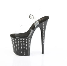 Load image into Gallery viewer, Tacones Pleaser FLAMINGO-808TDRS Transparente Negro Plata