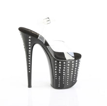 Load image into Gallery viewer, Tacones Pleaser FLAMINGO-808TDRS Transparente Negro Plata