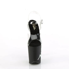 Carregar imagem no visualizador da galeria, Tacones Pleaser FLAMINGO-808TGRS Transparente Negro Plata