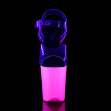 Cargar imagen en el visor de la galería, Tacones Pleaser FLAMINGO-808UVG Transparente Neon H.