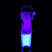 Cargar imagen en el visor de la galería, Tacones Pleaser FLAMINGO-808UVG Transparente Neon Opal