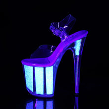 Cargar imagen en el visor de la galería, Tacones Pleaser FLAMINGO-808UVG Transparente Neon Opal