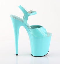 Cargar imagen en el visor de la galería, Tacones Pleaser FLAMINGO-809 - Aqua charol / Aqua