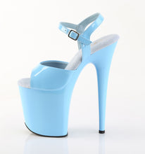 Cargar imagen en el visor de la galería, Tacones Pleaser FLAMINGO-809 - Azul claro charol / Azul claro