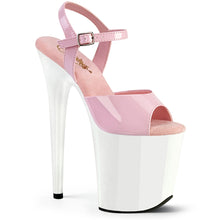 Cargar imagen en el visor de la galería, Tacones Pleaser FLAMINGO-809 - Rosa charol / Blanco