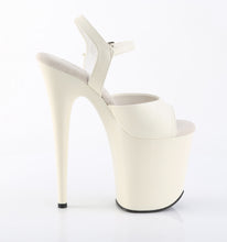 Cargar imagen en el visor de la galería, Tacones Pleaser FLAMINGO-809 - Blanco roto piel sintética / Blanco roto mate