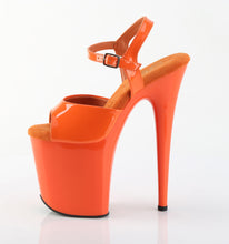 Cargar imagen en el visor de la galería, Tacones Pleaser FLAMINGO-809 - Naranja charol / Naranja