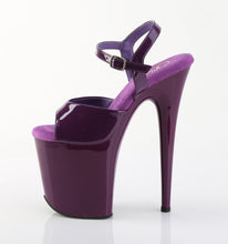 Cargar imagen en el visor de la galería, Tacones Pleaser FLAMINGO-809 - Morado charol / Morado
