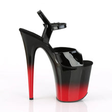 Cargar imagen en el visor de la galería, Tacones Pleaser FLAMINGO-809BR-H Negro Charol Rojo